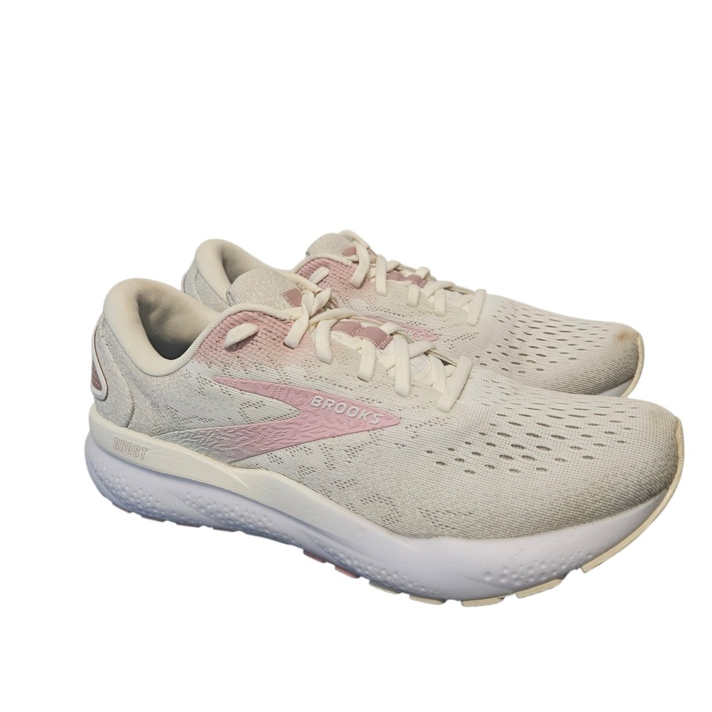 Brooks‎ Ghost 16 Running Shoes Womens 9.5 White Pink